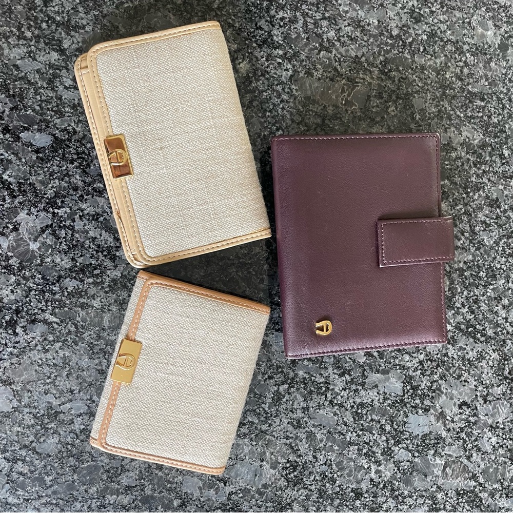 Beige Leather Wallet Trio by Etienne Aigner - Picture 2 of 8
